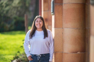 Agricultural business senior Rosie Diaz was selected as a student spotlight by faculty. 