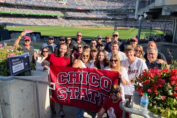 Chico State alumni at San Diego Padres game
