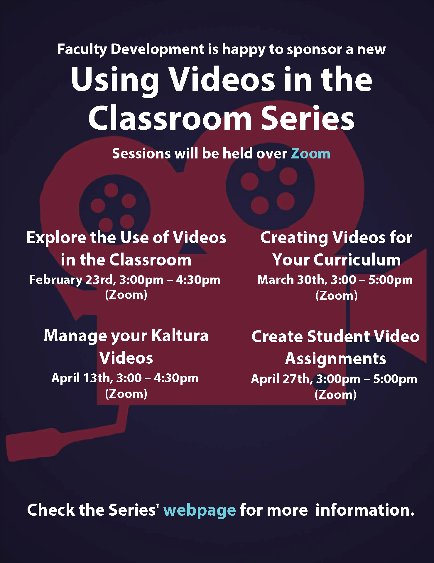 Video's in the Classroom Series Poster