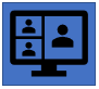 Group Zoom meeting icon.