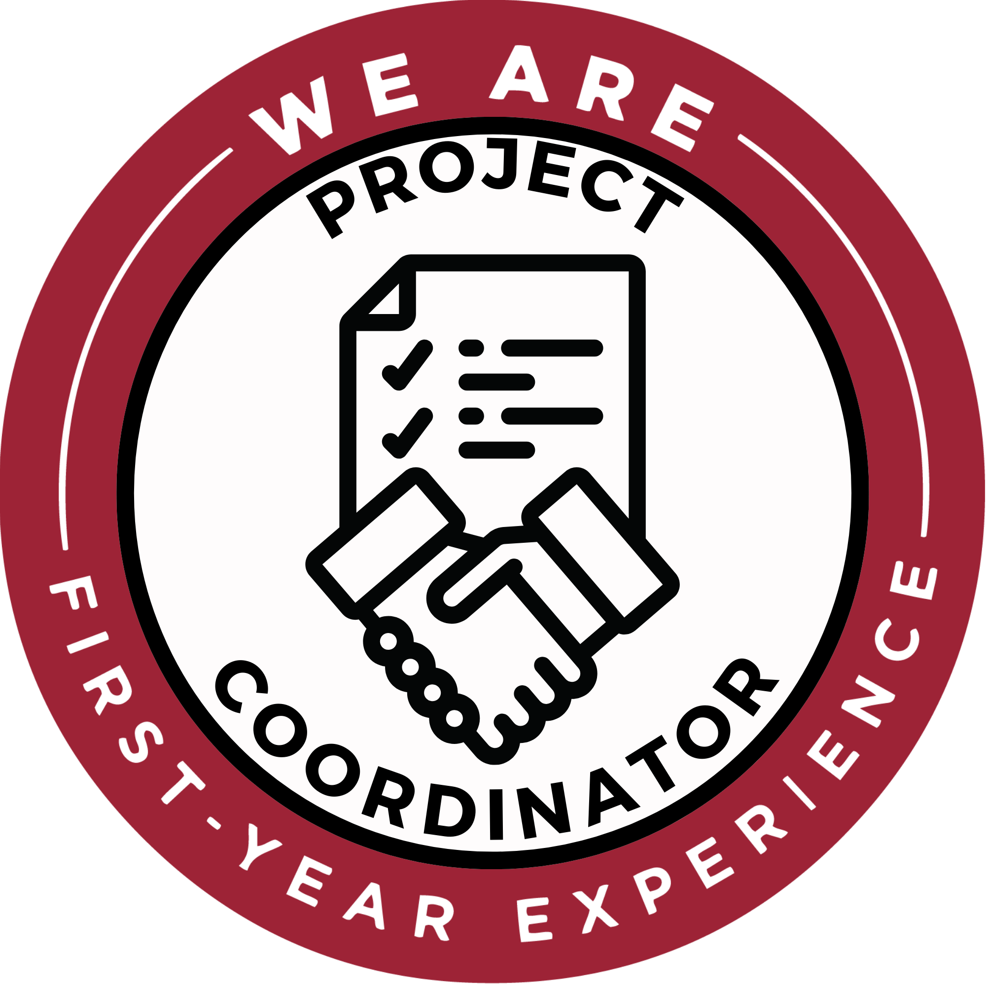 round logo that says project coordinator