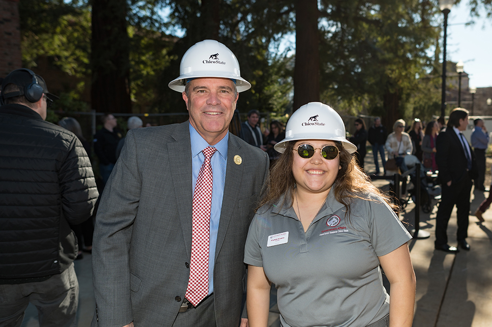 Interim Provost Stephen Perez at the Groundbreaking for a new Behavioral and Social Sciences Building