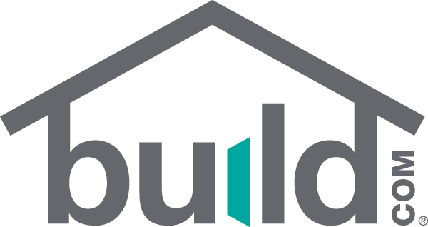 build.com, with the b and d letter being connected with two adjacent lines, and com written vertically right next to it.