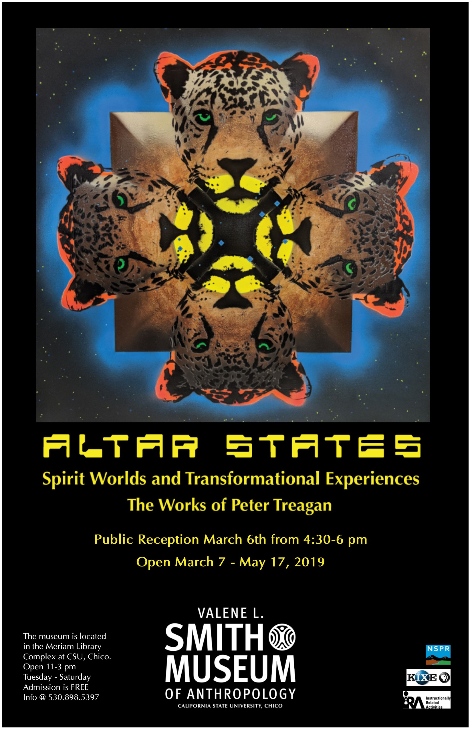 Poster - Altar States: Spirit Worlds and Transformational Experiences; The Works of Peter Treagan