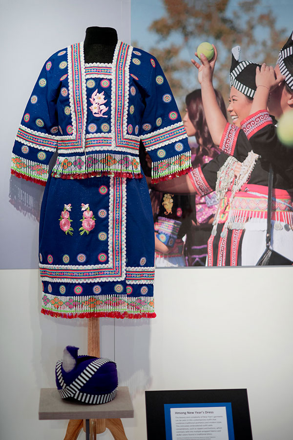 The Hmong exhibit at the Valene L. Smith Museum of Anthropology