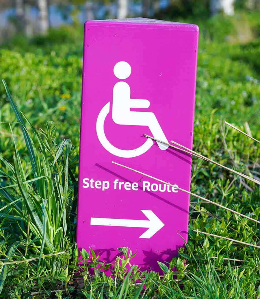 Step Free Route Sign