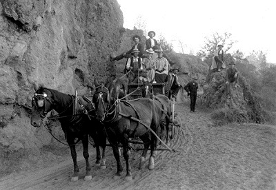 A stagecoach on the Humboldt Road