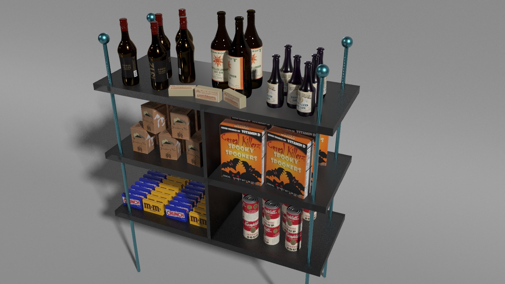 Grocery Shelf by Joshua Amoranto