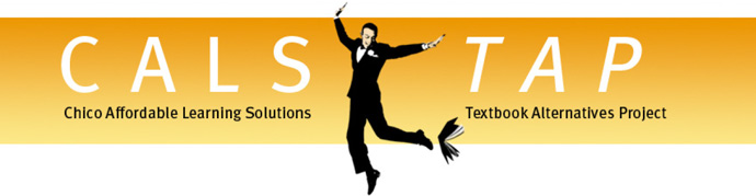 CALS TAP banner image with man in tuxedo jumping. 