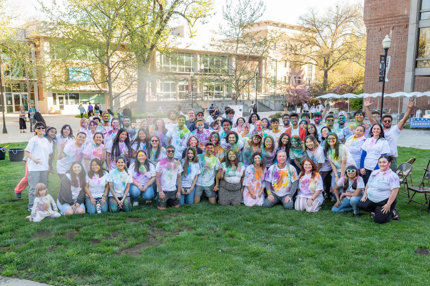 Group picture at the Holi Celebration