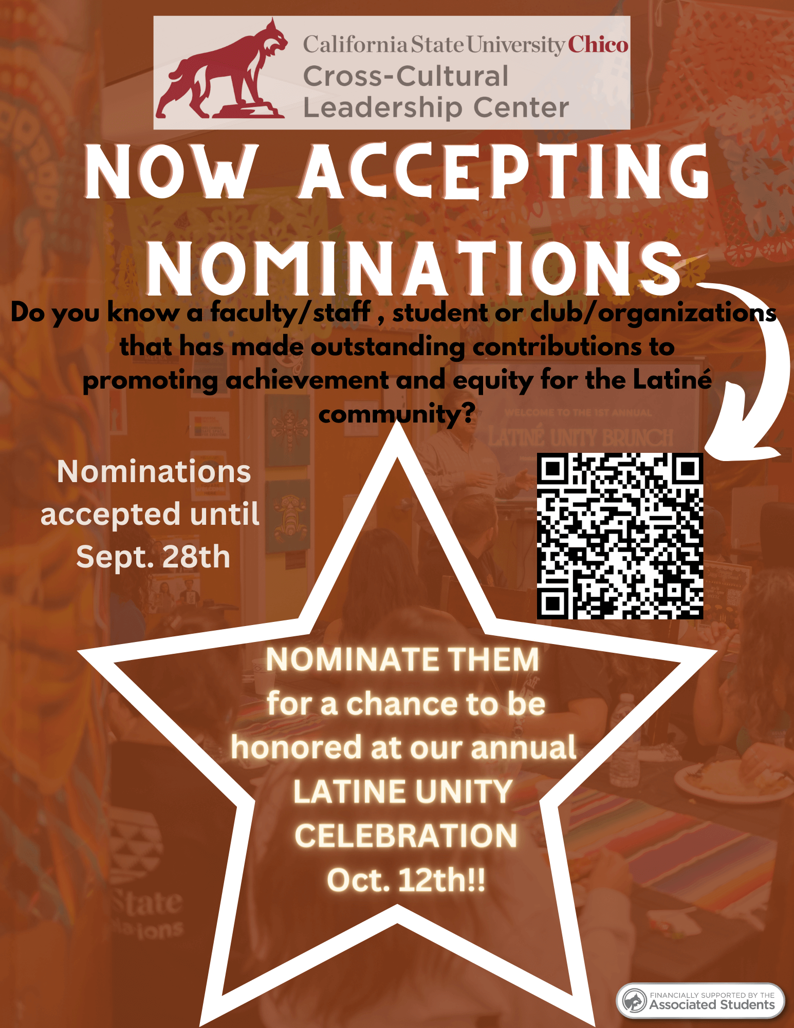 Latine Unity Celebration Nominations are Open until Sept. 28th.