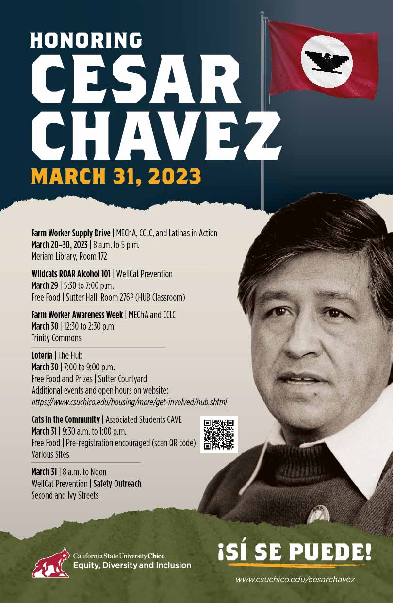 Cesar Chavez Day Announcement Poster