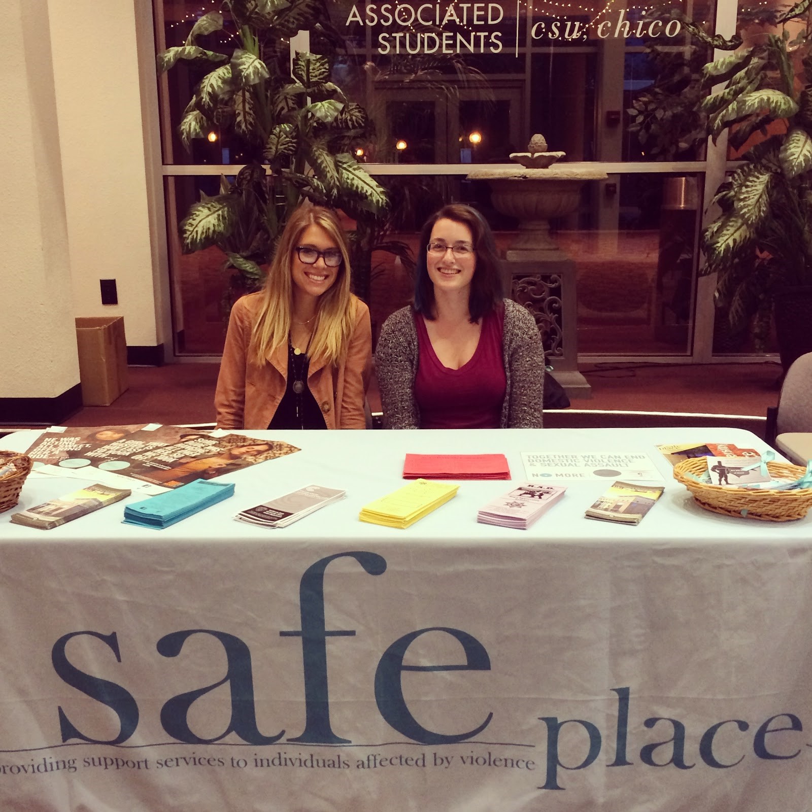 safe place internship two girls at a table