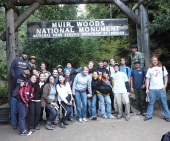 Chico State Students at Muir Woods