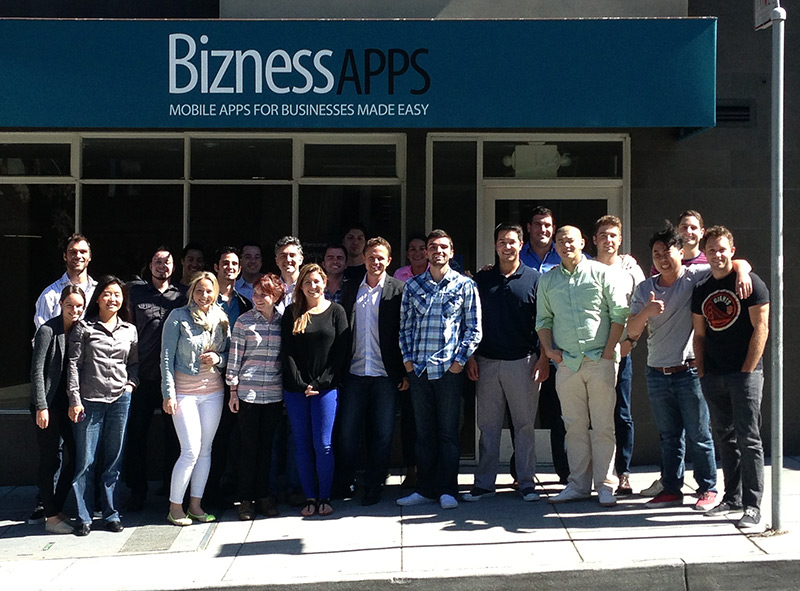 Bizness Apps team at their San Francisco office.
