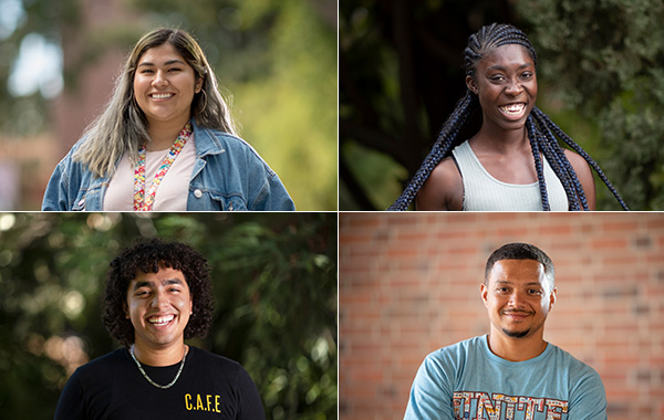 Collage of portraits of diverse Chico State students