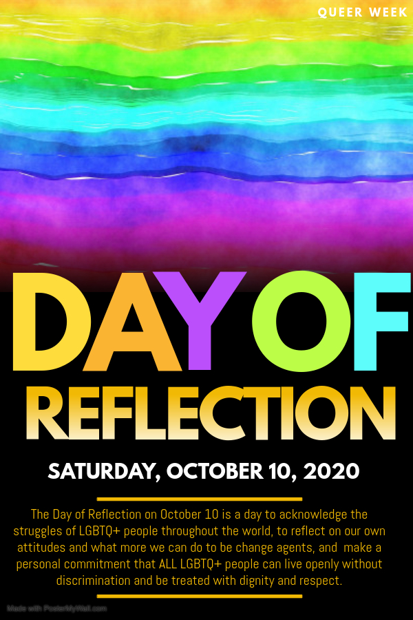 Day of Reflection information. Please contact the Office of Diversity and Inclusion at 530-898-4764 with any additional questions.