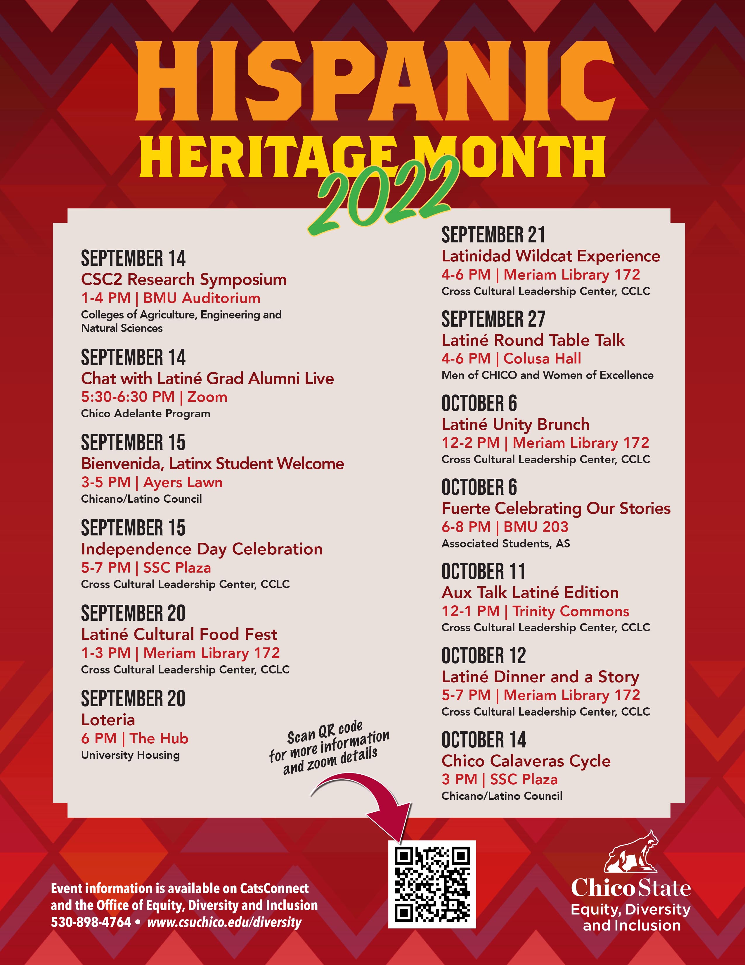 Hispanic Heritage Month 2022 Events