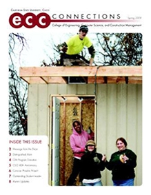 Cover shows students building a house