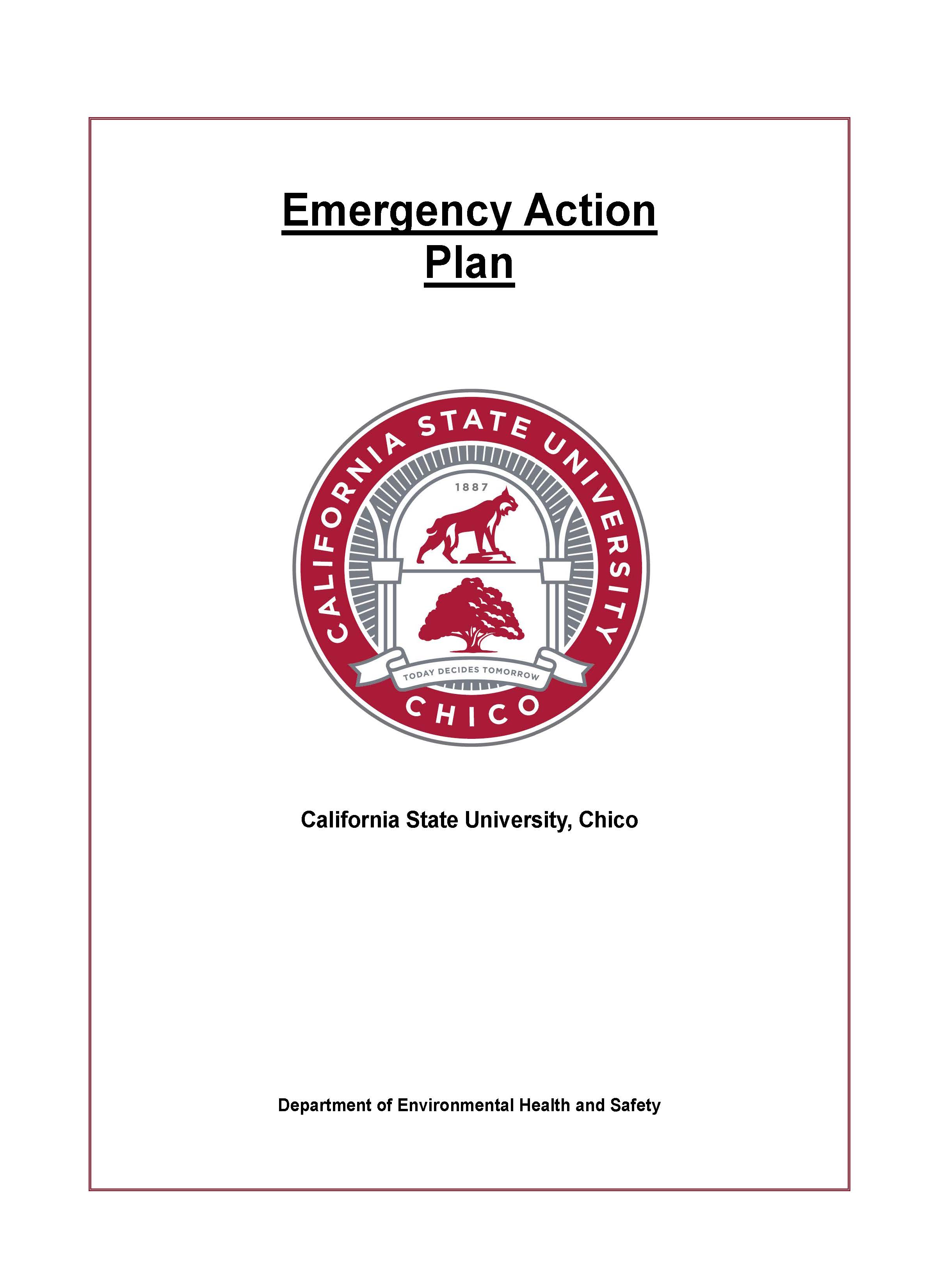 emergency action plan cover