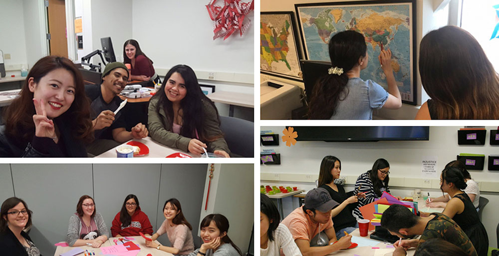 ESL Resource Center collage of students and tutors