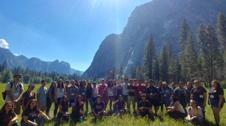 ETS students at Yosemite National Park
