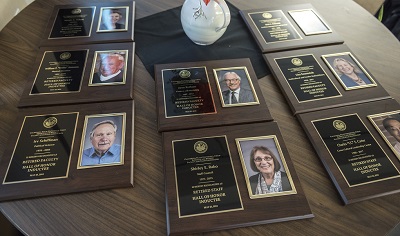 Plaques from the 2018 Hall of Honor Luncheon