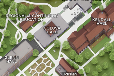 Colusa Hall Location Map