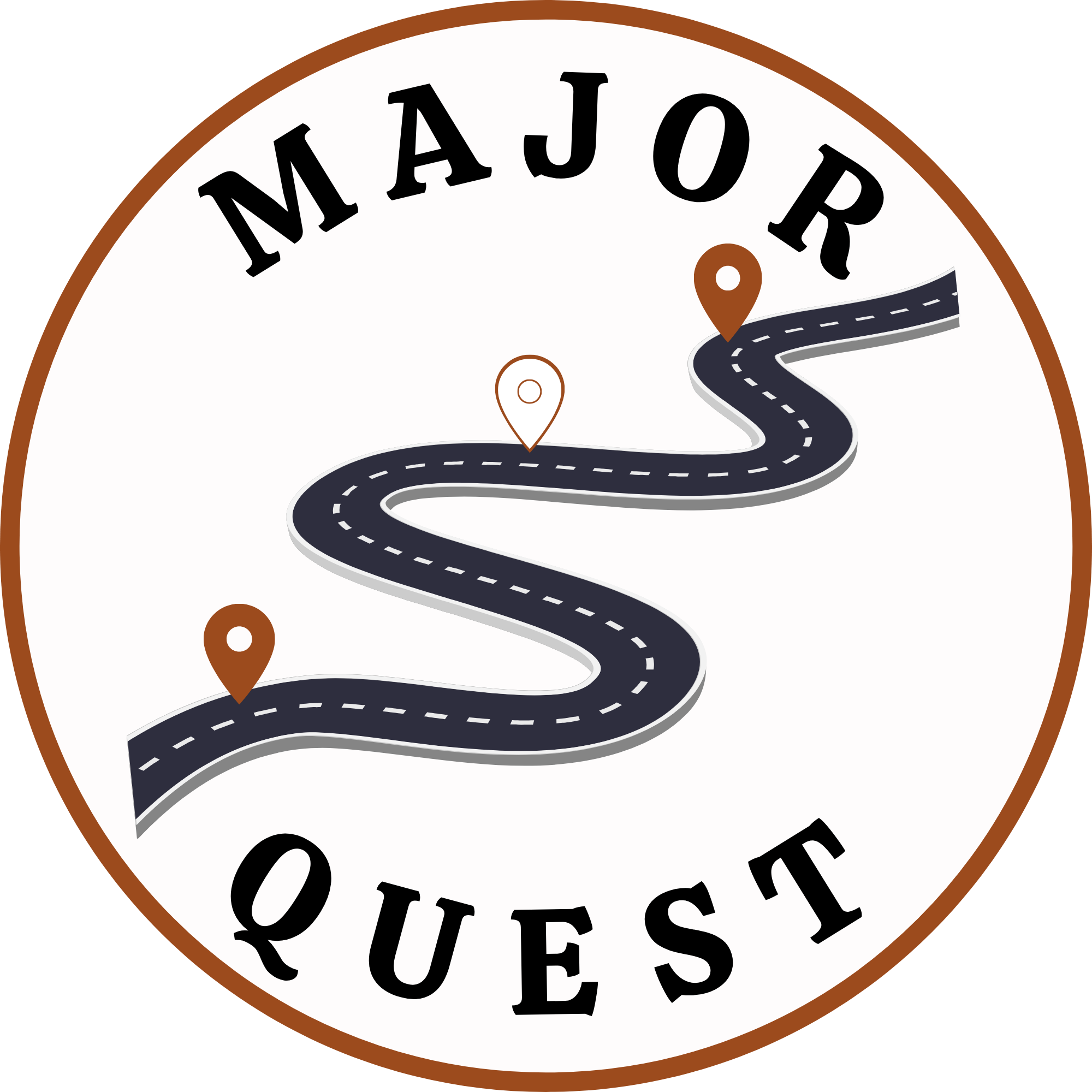 Major Quest round logo