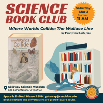 Flyer for March 2024 science book club