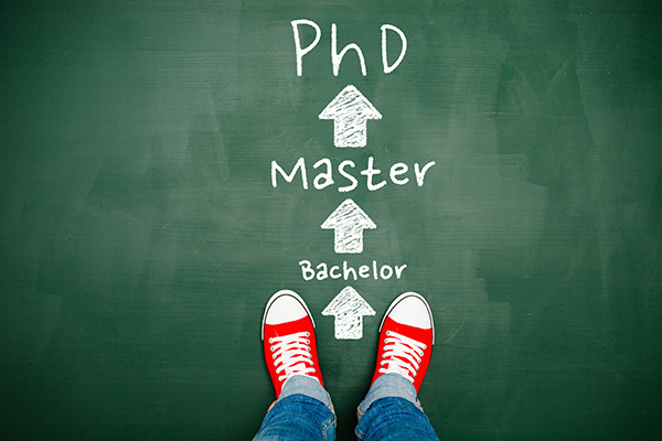 steps from bachelor degree to PhD