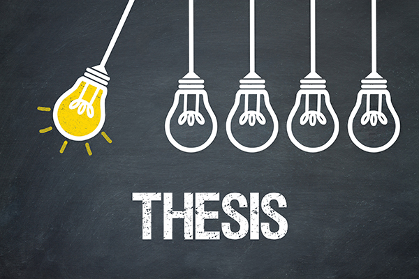 thesis with light bulbs
