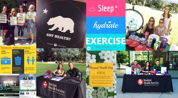 collage of health education activities