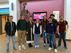 History Club group photo in gateway science museum