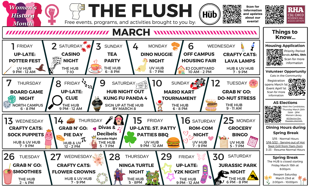 March events at The Hub.