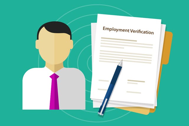 Picture with text employment verification