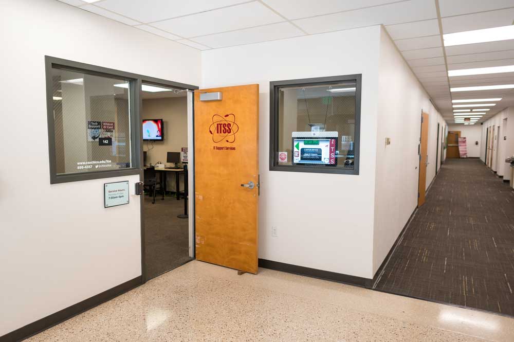 The entry door of Information Technology Support Services (ITSS)