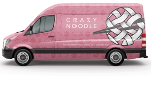 Crazy Noodle vehicle signage