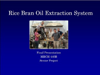 Rice Bran Oil Extractor