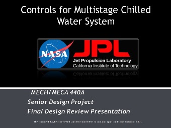 Controls for a Multistage Chilled Water System