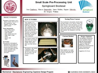 Small Scale Pre-Processing Unit