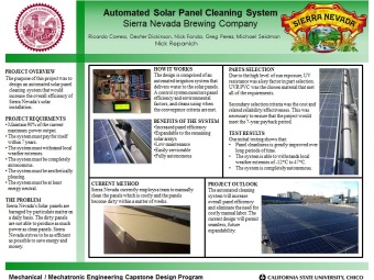 Automated Solar Panel Cleaning System