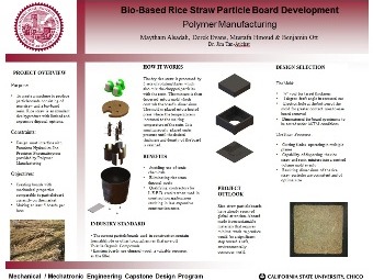 Bio-Based Rice Straw Particle Board Development