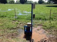 Automated Flood Irrigation System installed on a test patch of farm