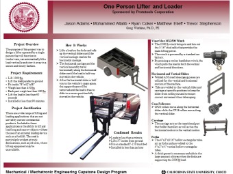 One Person Lifter and Loader