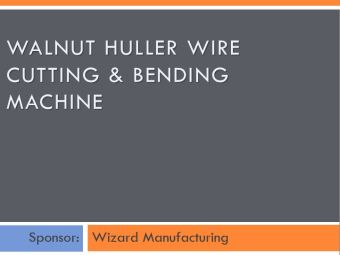 Walnut Huller Brush Cutting and Bending Machine