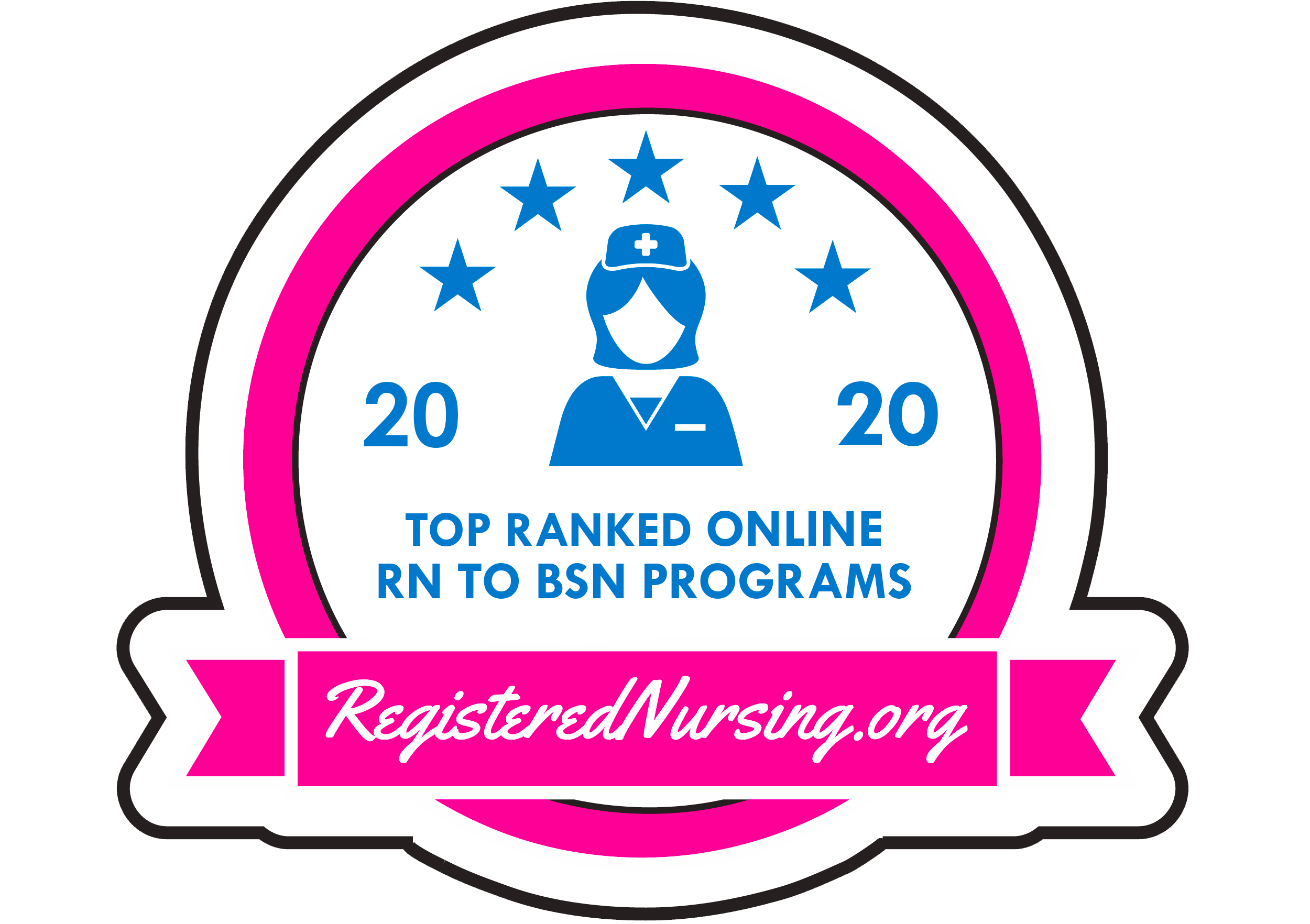 top ranked rn to bsn badge
