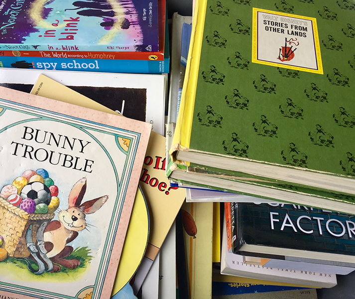 Children's books from the book drive