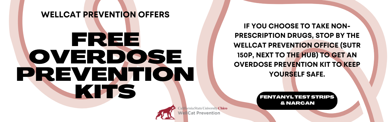 Stop by the Wellcat Prevention Office to get an overdose prevention kit