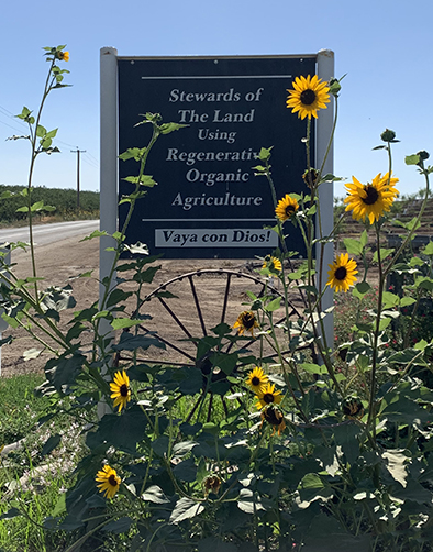 Stewards of the Land Sign on the Burroughs Farm